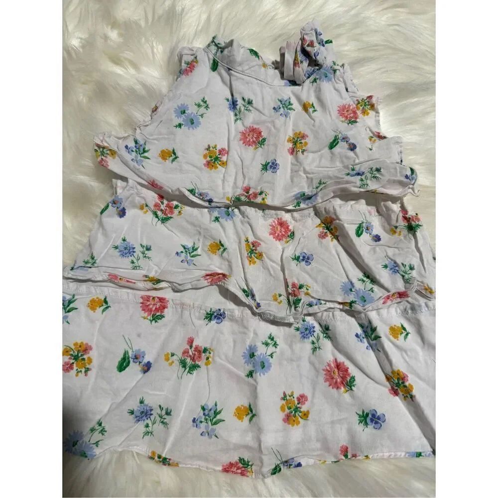 Janie and Jack floral Ruffle top 6